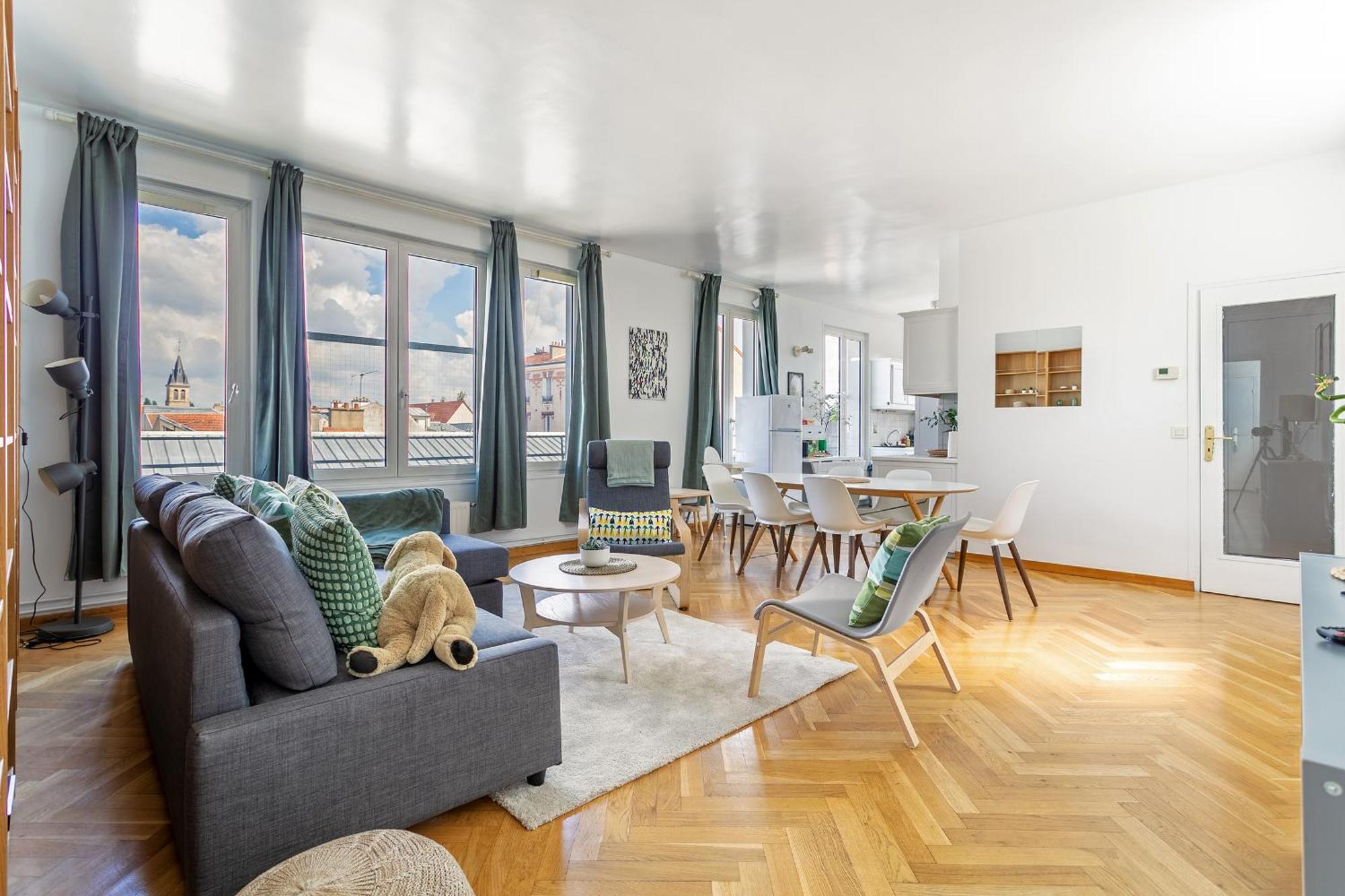 피에르피트 쉬르 센 Parisian Penthouse With Large Terrasse 아파트 외부 사진